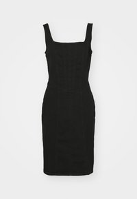 SEAMING DRESS - Dongerikjole - denim black