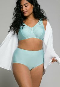 Ulla Popken 2ER-PACK NADELSTREIFEN HÖHER GESCHNITTEN - Slip - light blue