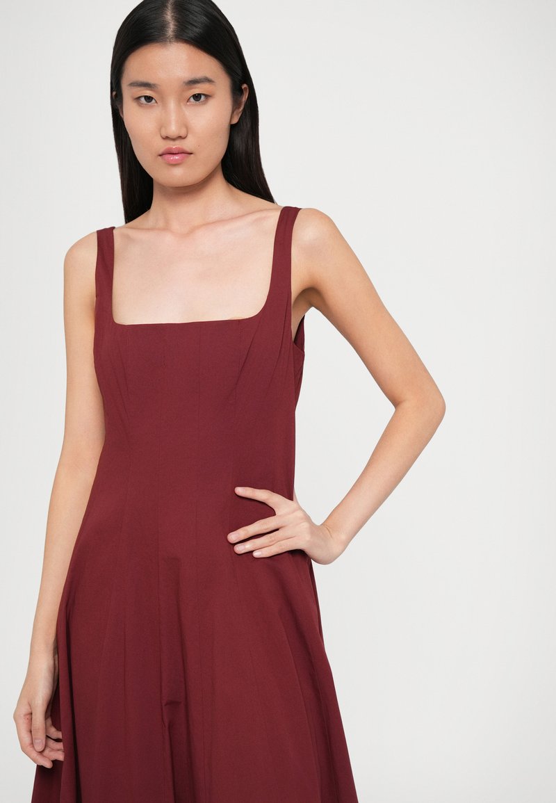 STAUD WELLS DRESS - Day dress - sangria/dark red - Zalando.ie STAUD WELLS DRESS - Day dress - sangria/dark red - Zalando.ie