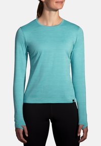 Brooks LUXE - Pitkähihainen paita - htr aqua