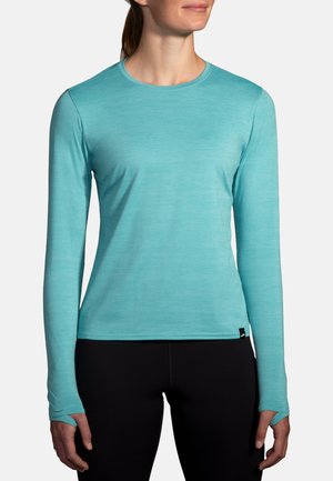 Brooks LUXE - Maglietta a manica lunga - htr aqua
