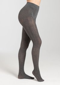 s.Oliver ORIGINALS CABLE STITCH - Strumpfhose - dark grey melange