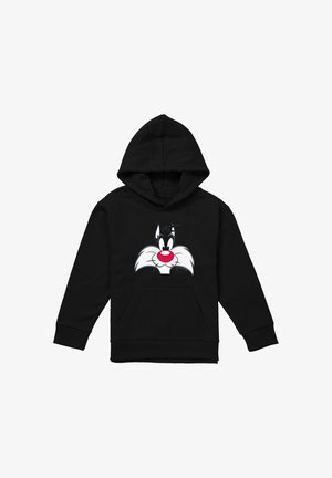 Looney Tunes, LOONEY TUNES SYLVESTER FACE UNISEX - Kapuzenpullover - black