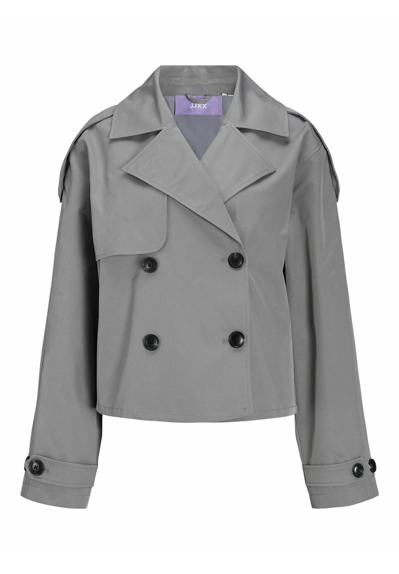 JJXX CARLIE SHORT UNISEX - Trenchcoat - titanium/grau - Zalando.de