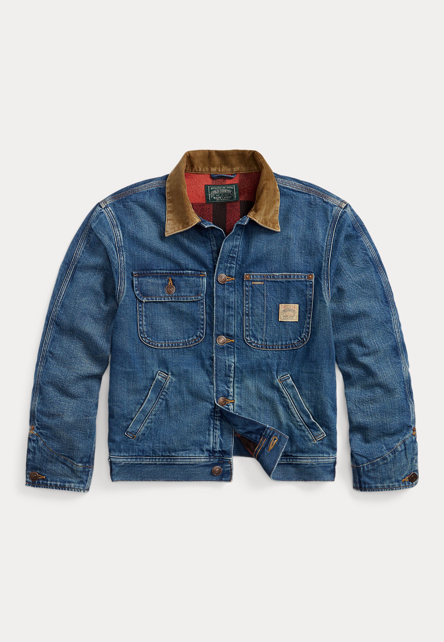 Polo Ralph Lauren CORDUROY-COLLAR DENIM JACKET - Denim jacket