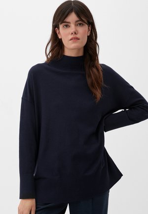 ROLLKRAGEN - Strickpullover - navy