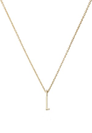 Design Letters HALSKETTE MIT KLEIN INITIAL CHARM GOLD (A-Z) - Halskette - gold-coloured