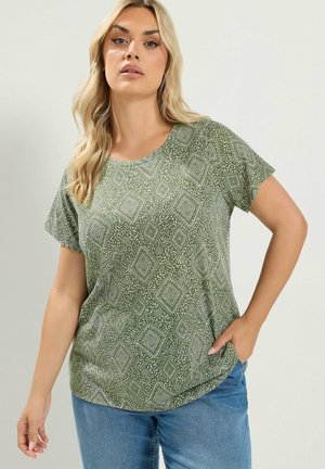 Yours Clothing, PLUS SIZE CASUAL TOPS - T-shirt con stampa - multi