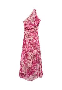 PRINTED ASYMMETRICAL  - Maxi dress - pink