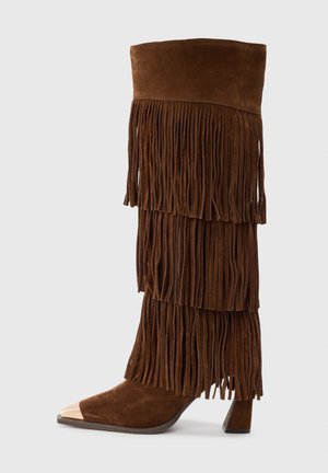 Alma en Pena Botas de tacón - Camel