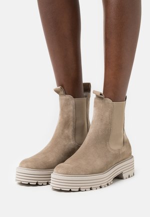 MORI - Bottines à plateau - biscuit