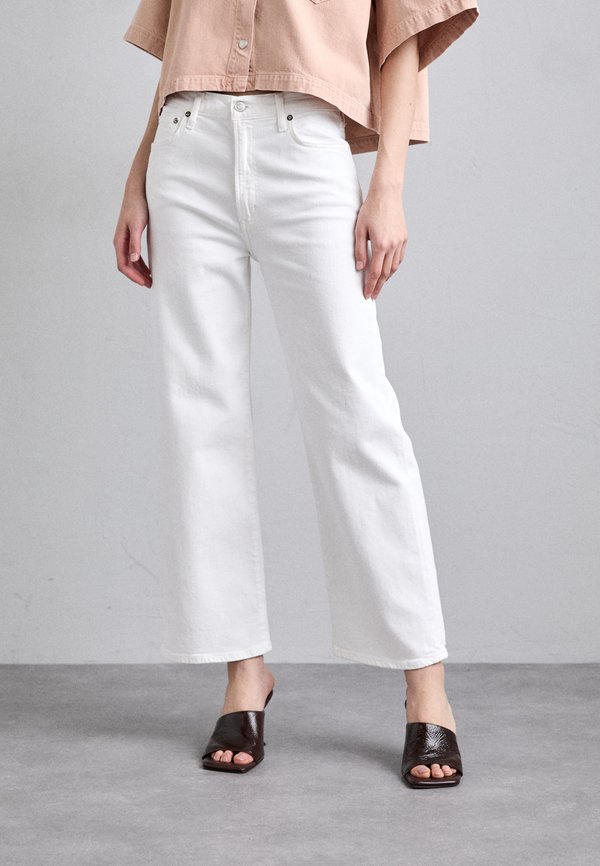 HARPER CROP - Wide Leg - sour cream