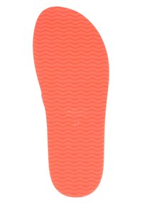 Semelle intérieure en caoutchouc corail avec une surface texturée ondulée et des marquages de taille, conçue pour le confort et la stabilité.