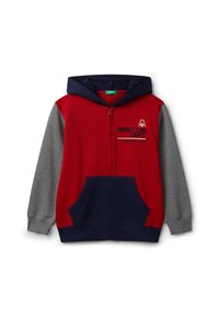 Pull col rond pour garçon Rouge