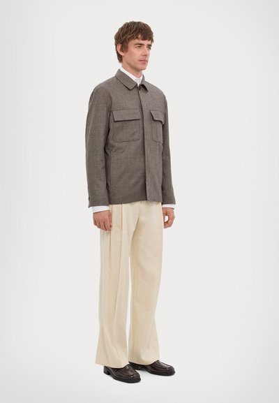 LARDINI GIACCA CAMICIA UOMO - Giacca da mezza stagione - black/white