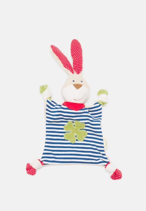 HASE MIT KLEELATT - Kuscheltuch - blau