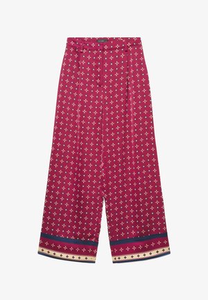 Calliope, PANTALONE LUNGO FANTASIA - Pantaloni - var bordeaux