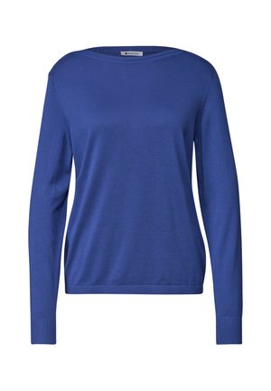 Street One, BASIC SWEATER WITH A BOAT NECK - Pullover - bold blue