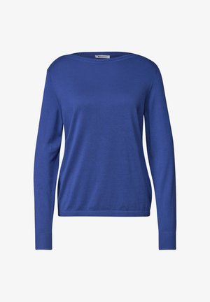 Street One, BASIC SWEATER WITH A BOAT NECK - Striktrøje - bold blue