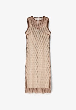 Motivi, VESTITO TUBINO RICAMATO - Cocktailjurk - beige