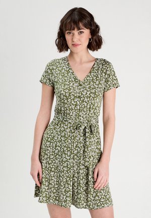 Cache Cache KNOPF-SCHWING - Jersey dress - vert kaki