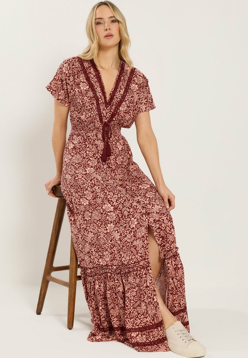 Robe Longue Rouge Long Tall Sally - Taille 12 - Style T-shirt Dress - Neuf Sans étiquettes