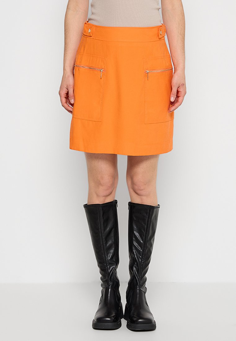 DKNY A-lijn rok oranje DKNY A-lijn rok oranje