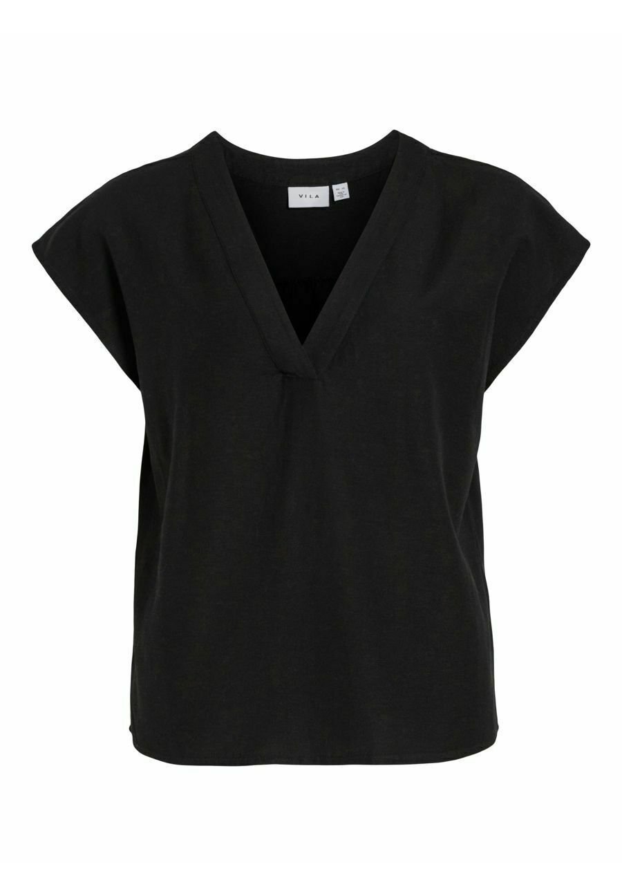 TAKEYAL Damen T-Shirt V-Ausschnitt - Basic Sommer Tee Lockere Passform