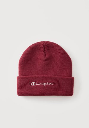 Champion, EVERYDAY BEANIE UNISEX - Плетена шапка - dark red
