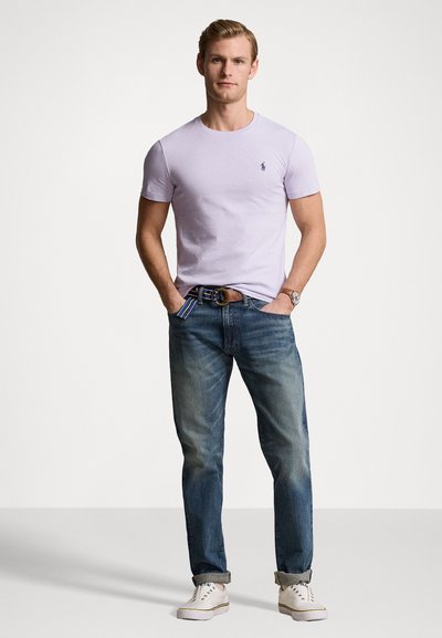 Polo Ralph Lauren CUSTOM SLIM FIT JERSEY CREWNECK T-SHIRT - Basic póló - flower purple