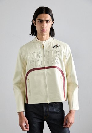 PALETTE MOTO JACKET - Veste en cuir - cream