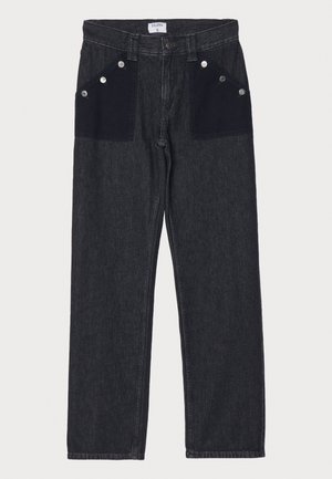 CONTRAST POCKET STRAIGHT  - Sirgete säärtega teksad - black