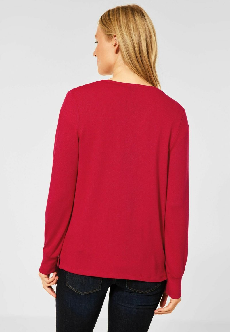 Damen Strickjacken | Street One Strickjacke rot/rot-meliert - KX54022 Damen Strickjacken | Street One Strickjacke rot/rot-meliert - KX54022