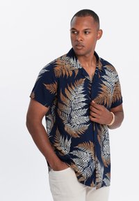 Ombre SHORT SLEEVE  - Overhemd - navy blue and grey