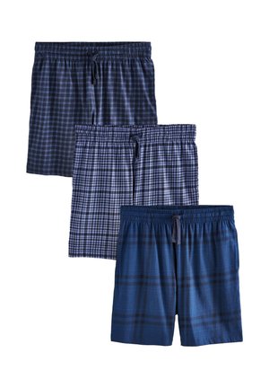 Next, 3 PACK - Donji dio pidžame - navy blue check