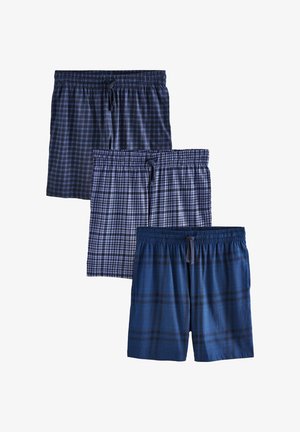 Next, 3 PACK - Donji dio pidžame - navy blue check