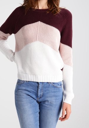 Strickpullover - dark red