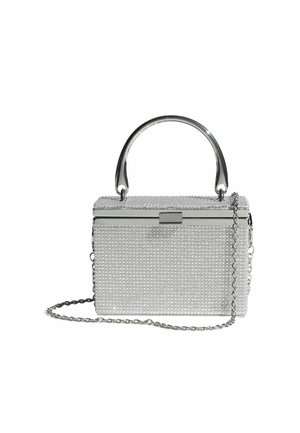 BOX - Väike käekott - silver diamante