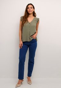 Kaffe RONNA SLEEVELESS - Blusa - vetiver