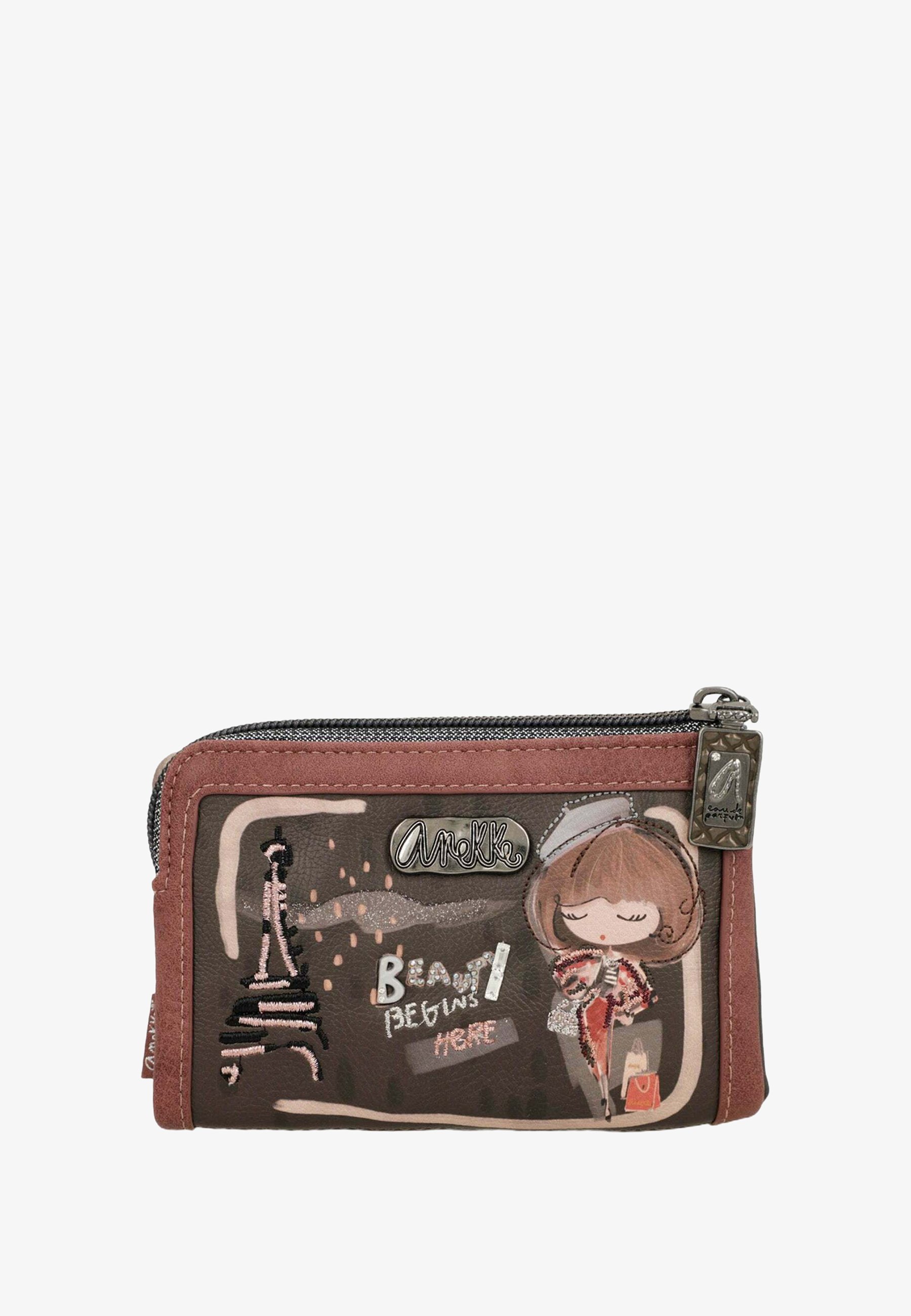 Portafoglio Anekke Mademoiselle RFID Wallet Multicolor - Con Protezione RFID, 16 Scomparti Per Carte E Cinturino Removibile
