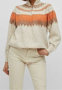 VILA Strickpullover - off-white