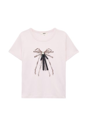 BROOCH DETAIL  - T-shirt print - pink
