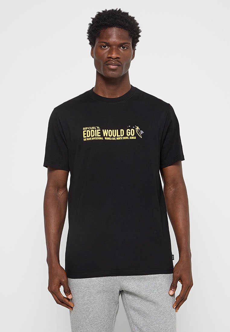 Rip Curl T-shirt print zwart