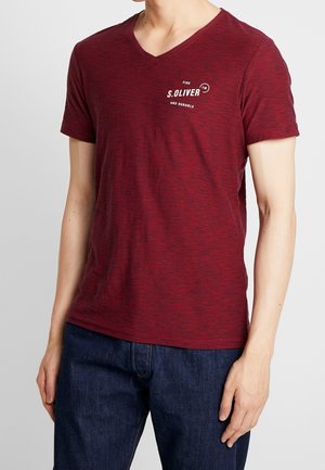 Camiseta estampada - mottled red