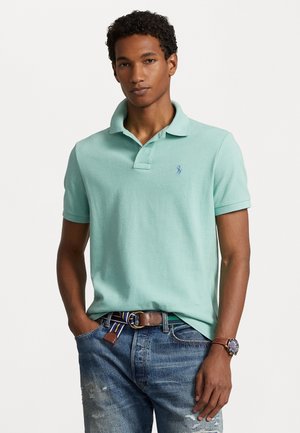 SLIM FIT MESH POLO SHIRT - Poloshirts - celadon