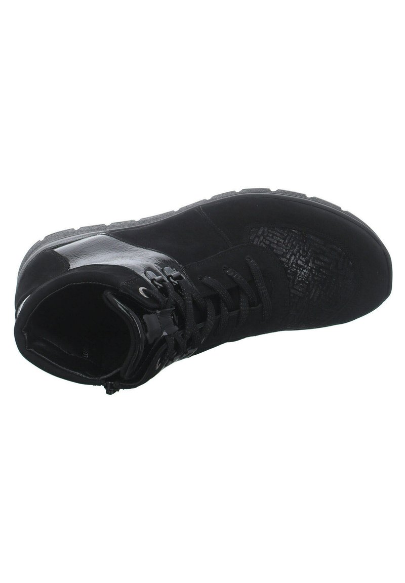 Waldläufer Bottines à lacets - schwarz