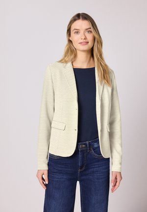 Street One GESTREIFTER - Blazer - beige