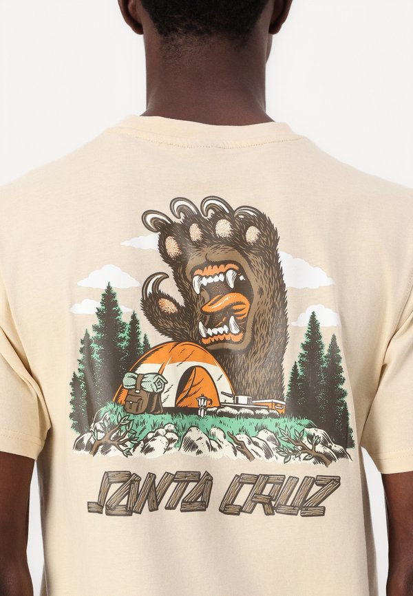 SCREAMING GRIZZLY UNISEX - Print T-shirt - blond wood3