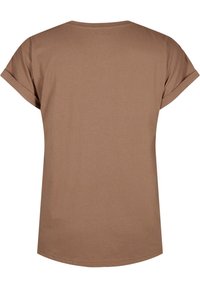 Zizzi KURZÄRMLIGES  - T-shirt basic - coca mocha