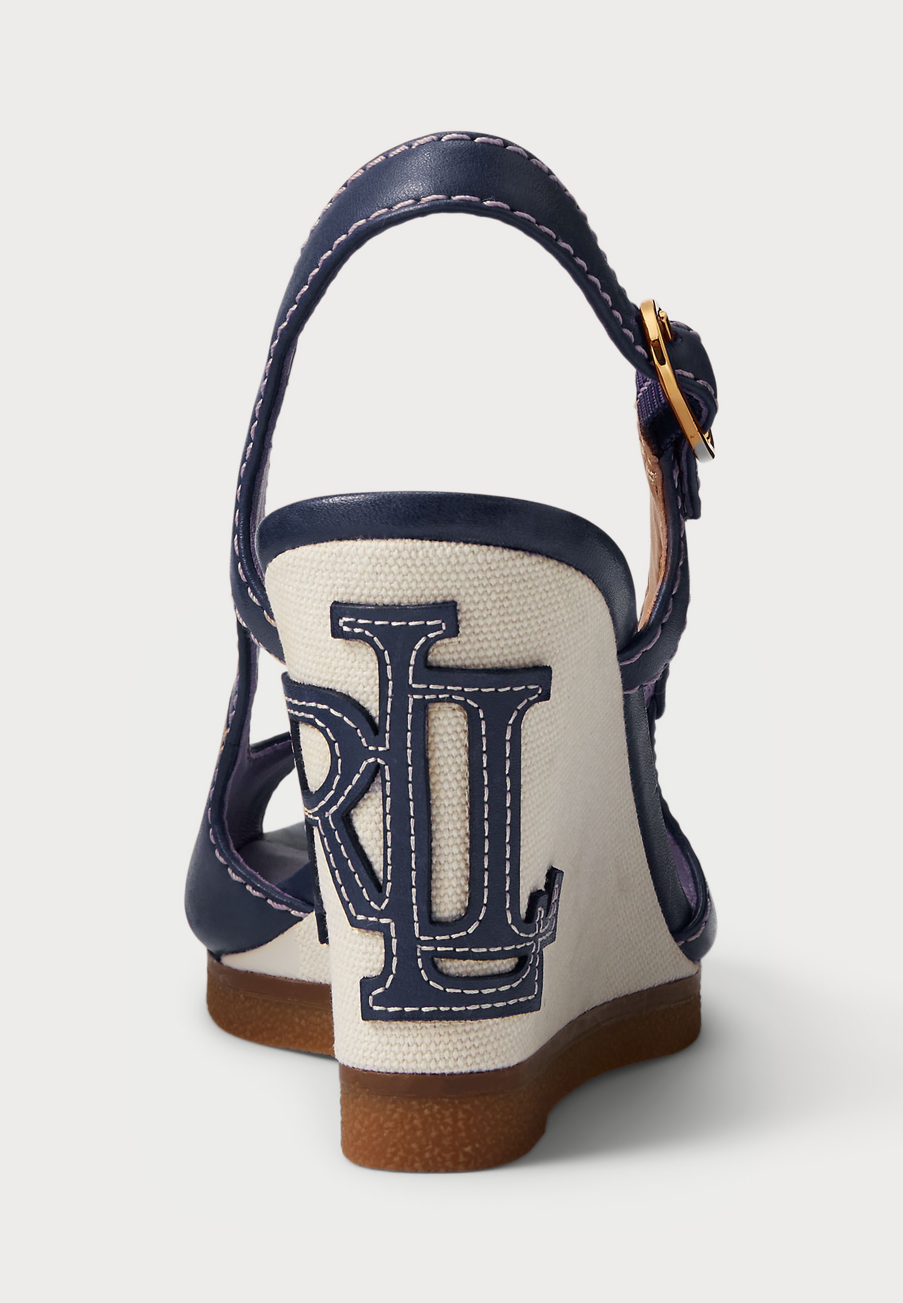 Ralph Lauren ロニ ロゴ ウェッジソール サンダル Roni Lauren Ralph Lauren Women's Roni Slip-On Slingback Wedge